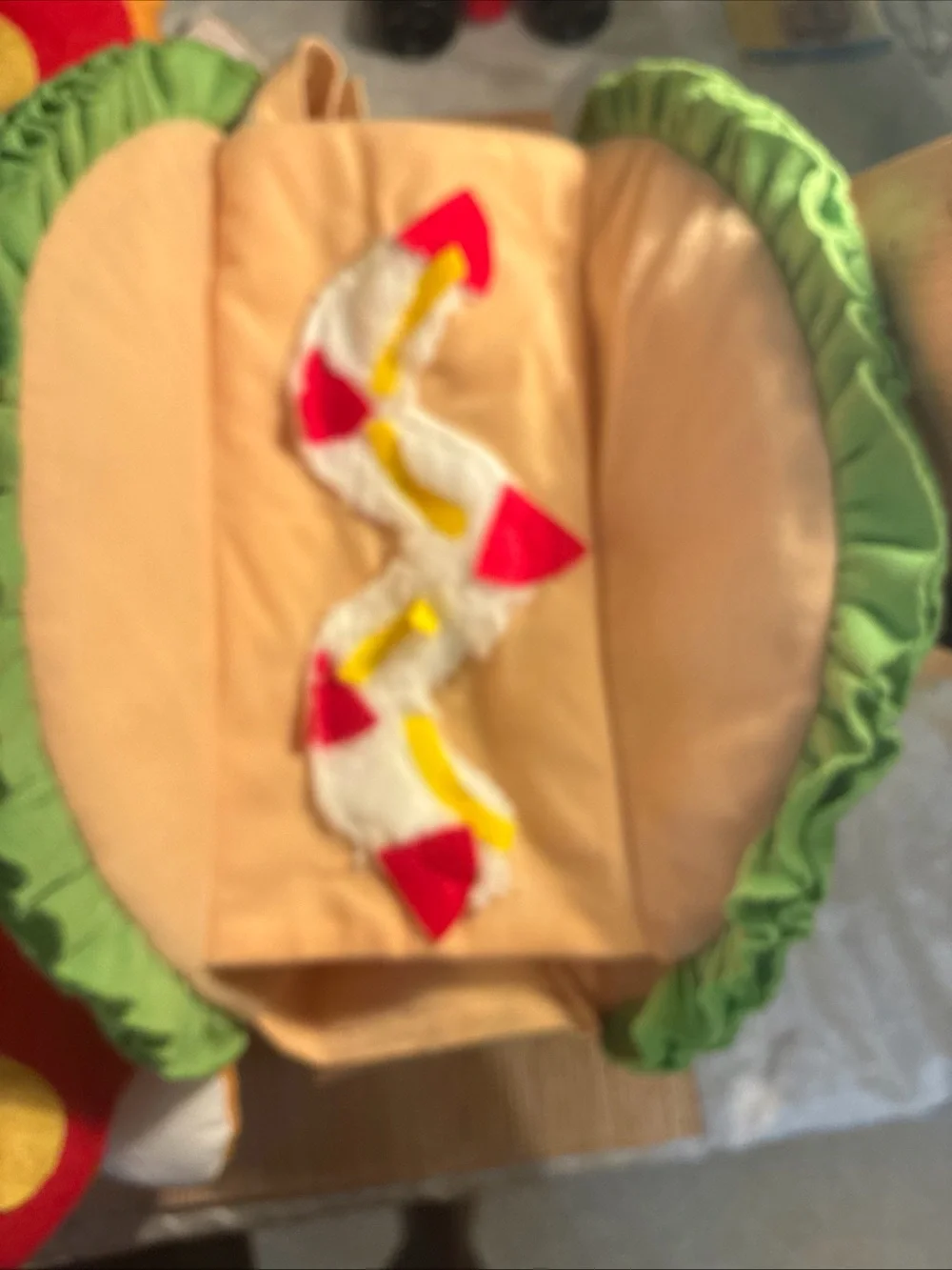 Small dog costumes Plush Taco Costume plush hotdog